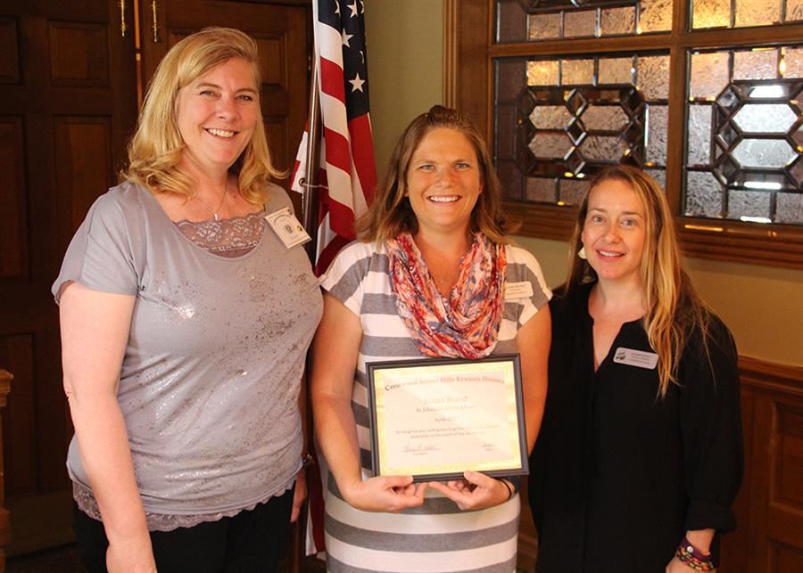 Kiwanis Club Honors ECE Educator Kiwanis Club Honors ECE Educator